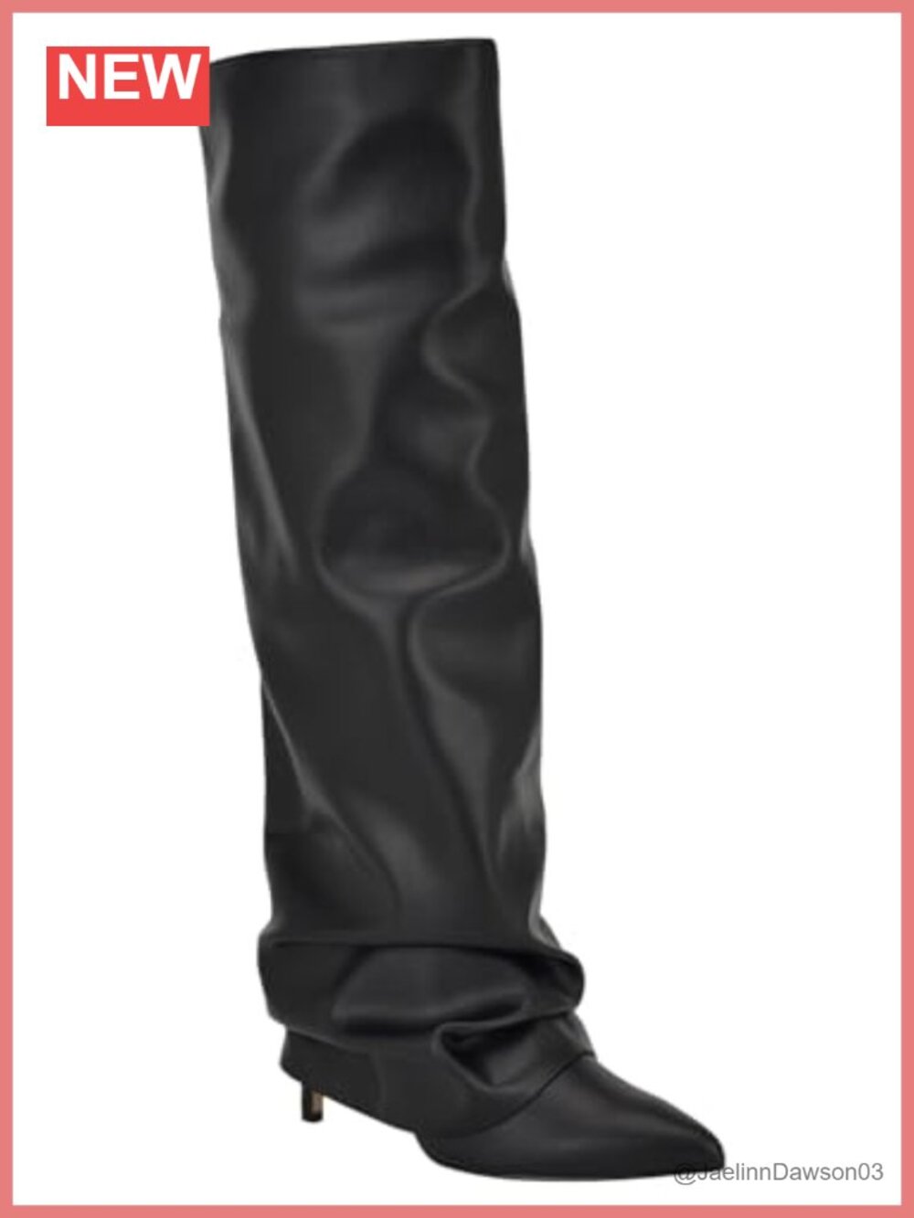 Women's Knee High Dress Boots Pointed Toe Stiletto Heel Pull On